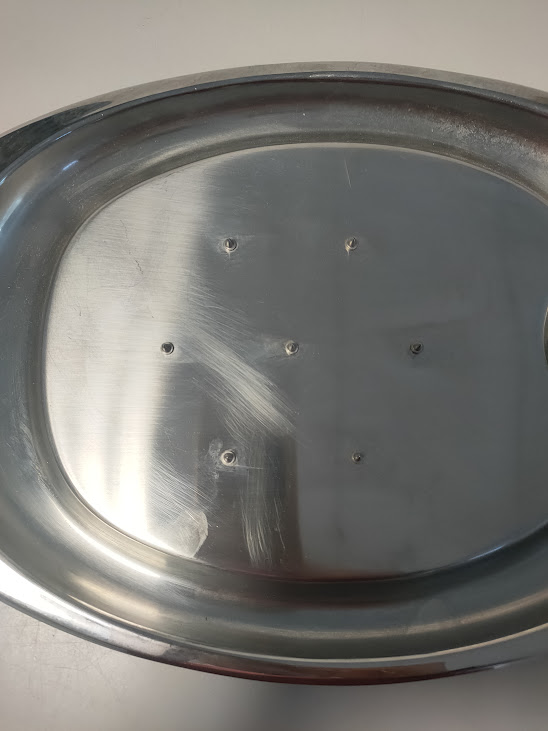 Vassoio da Portata in Acciaio Inox Alessi Anni '90