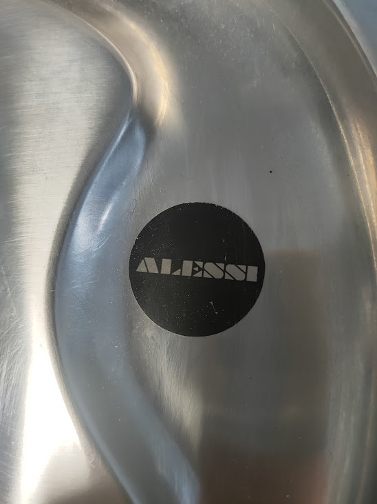 Vassoio da Portata in Acciaio Inox Alessi Anni '90