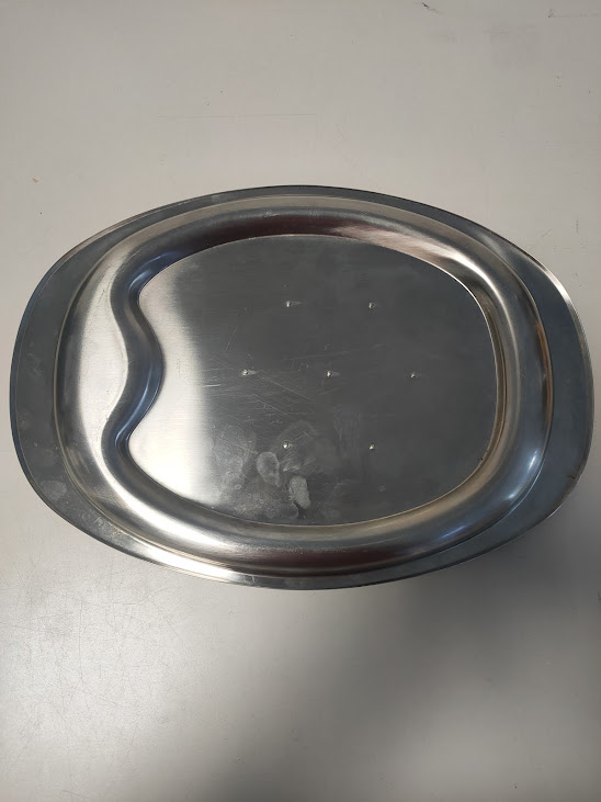 Vassoio da Portata in Acciaio Inox Alessi Anni '90